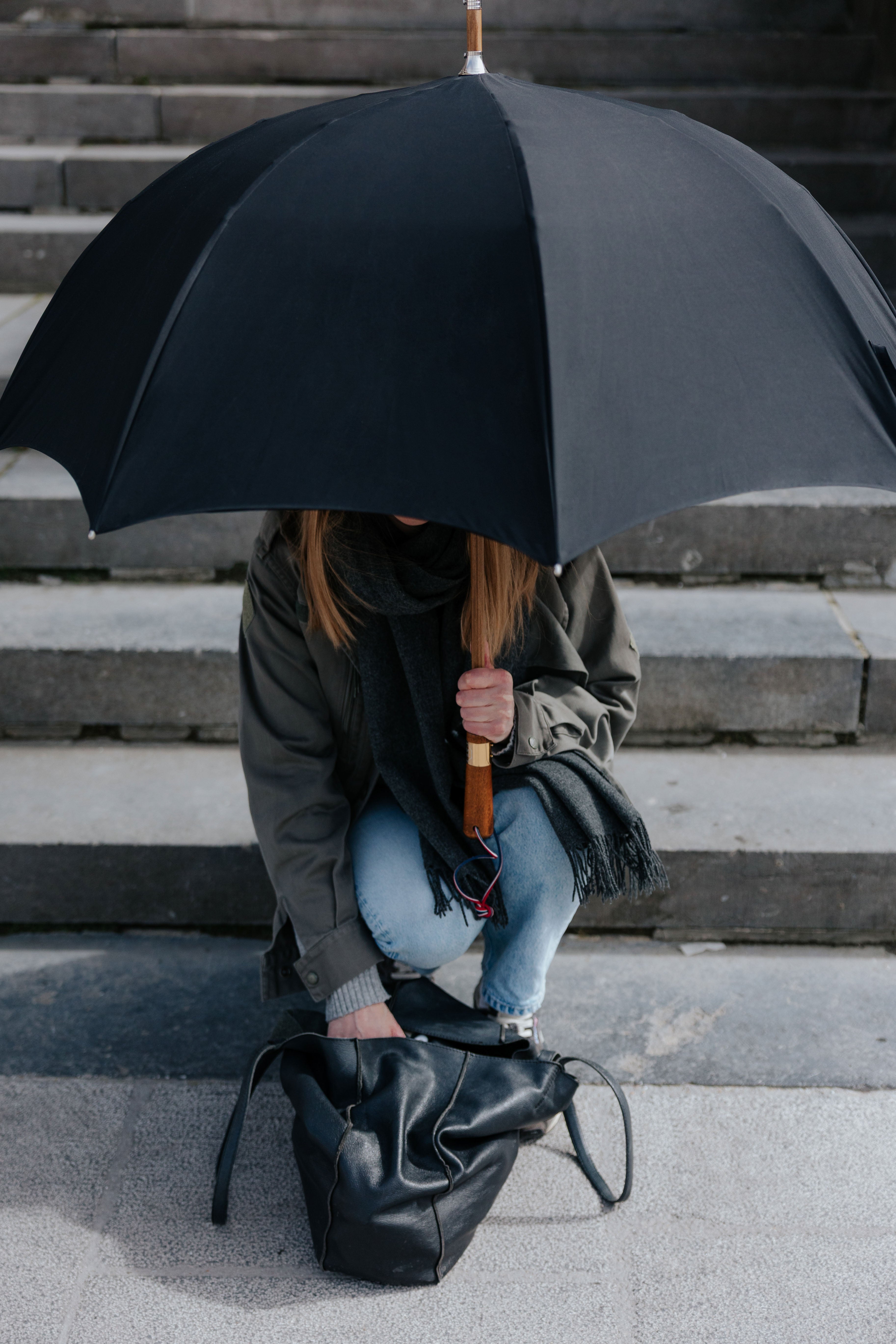 Parapluie Monté - Excellence 1705 -Noir