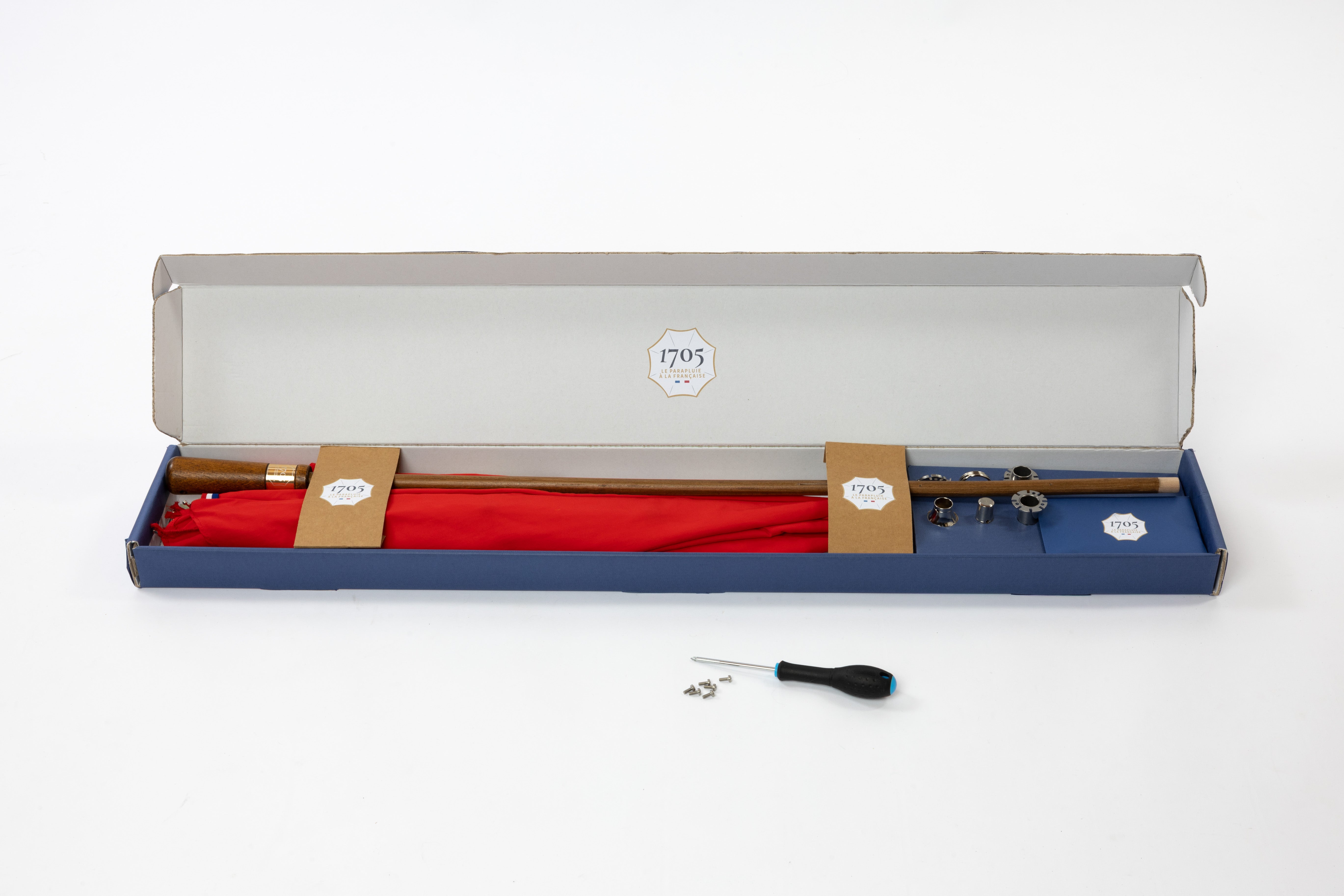 Coffret à monter soi-même - Parapluie Excellence 1705 - Rouge Élégant